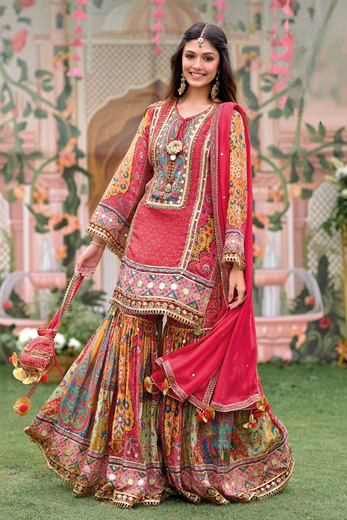 Beautiful designer sharara suit