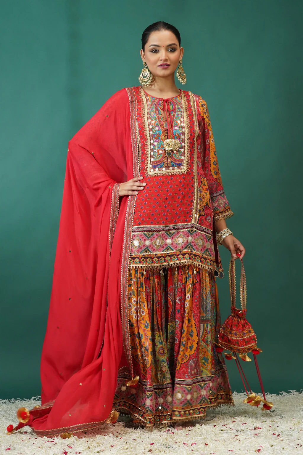 Beautiful designer sharara suit