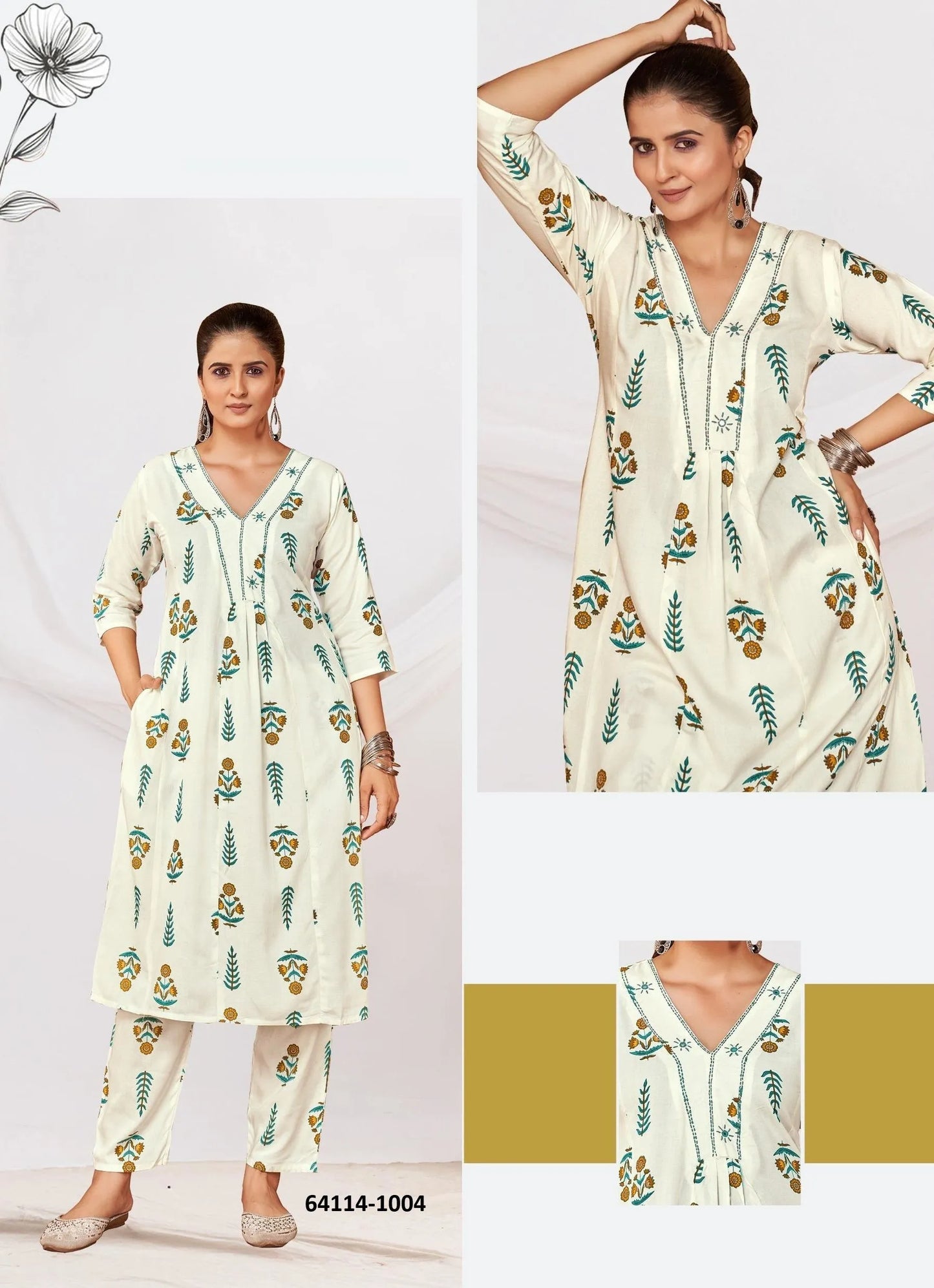 Beautiful designer Kurti plazo