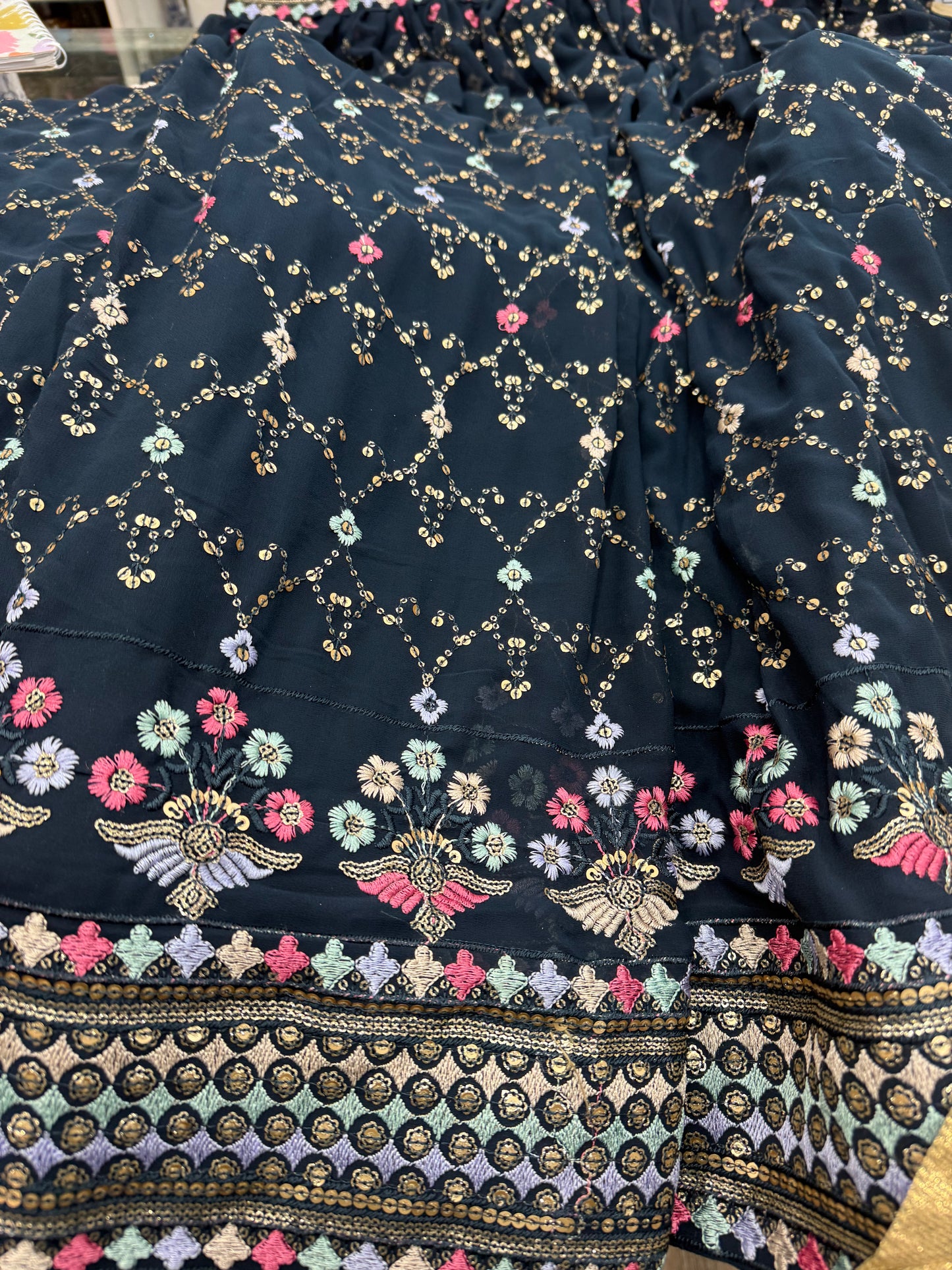 Beautiful designer gown style anarkali suit