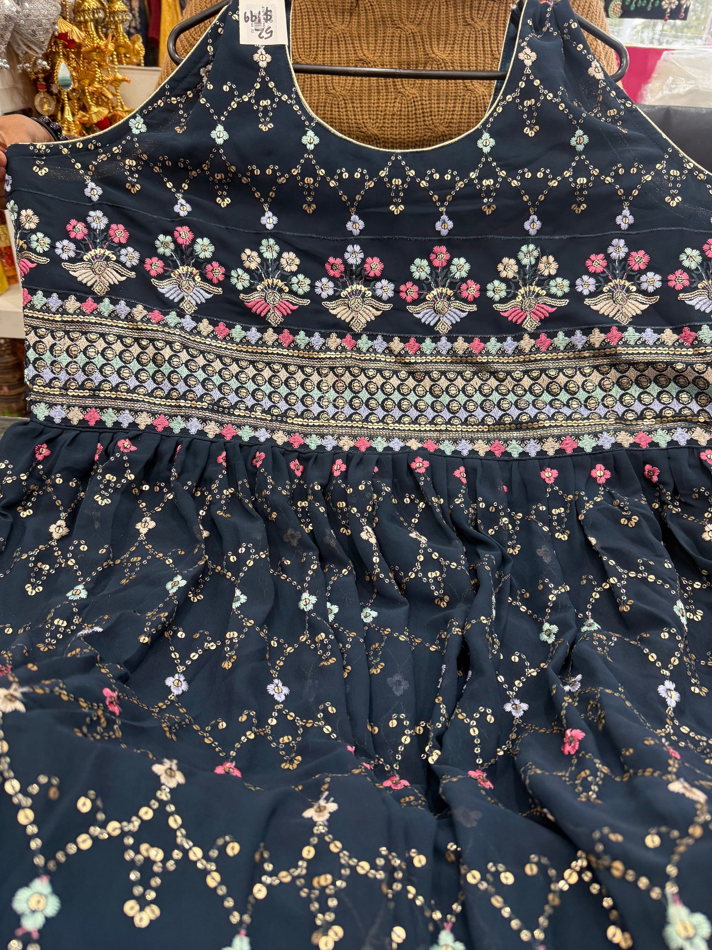 Beautiful designer gown style anarkali suit