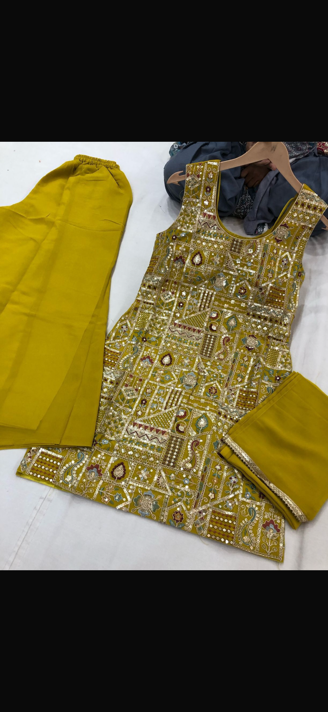 Beautiful designer plazo suit