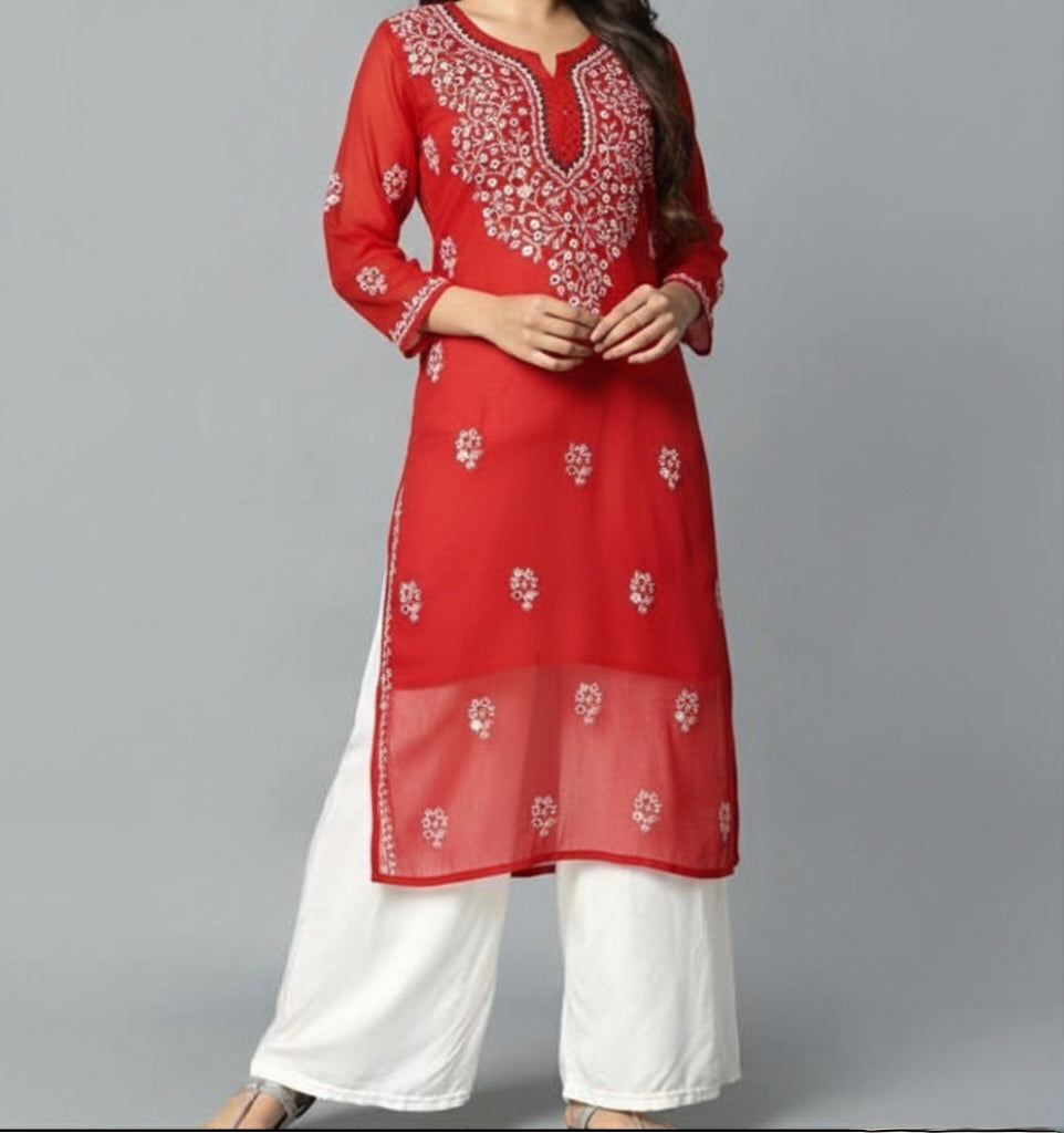 Beautiful designer lucknowi Kurti