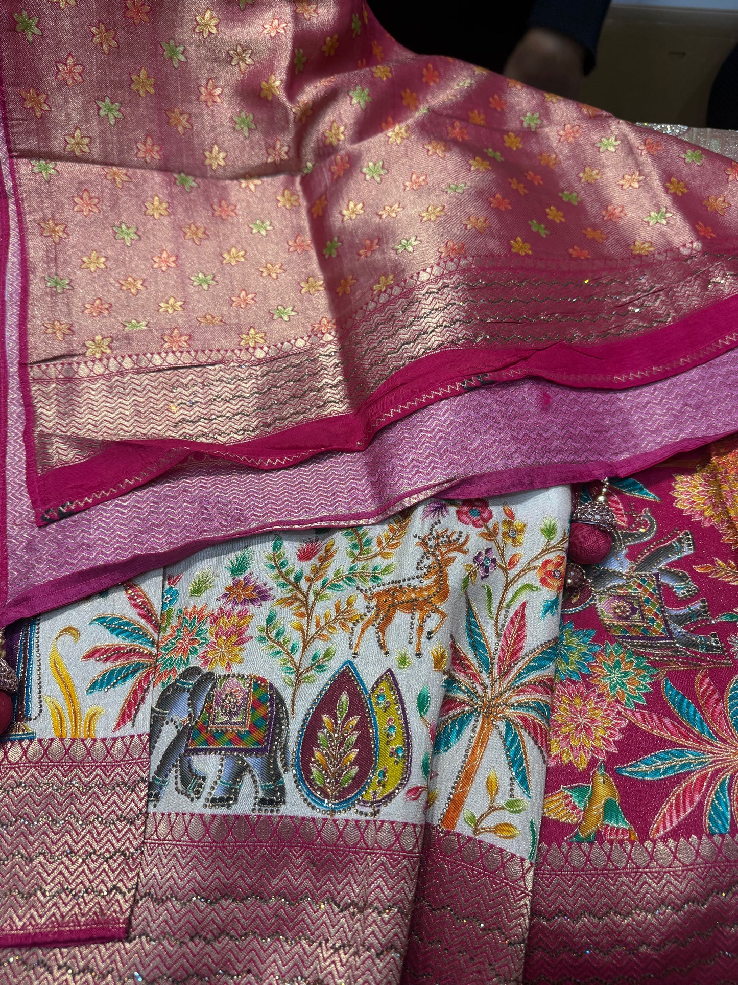 Beautiful designer pure silk saree