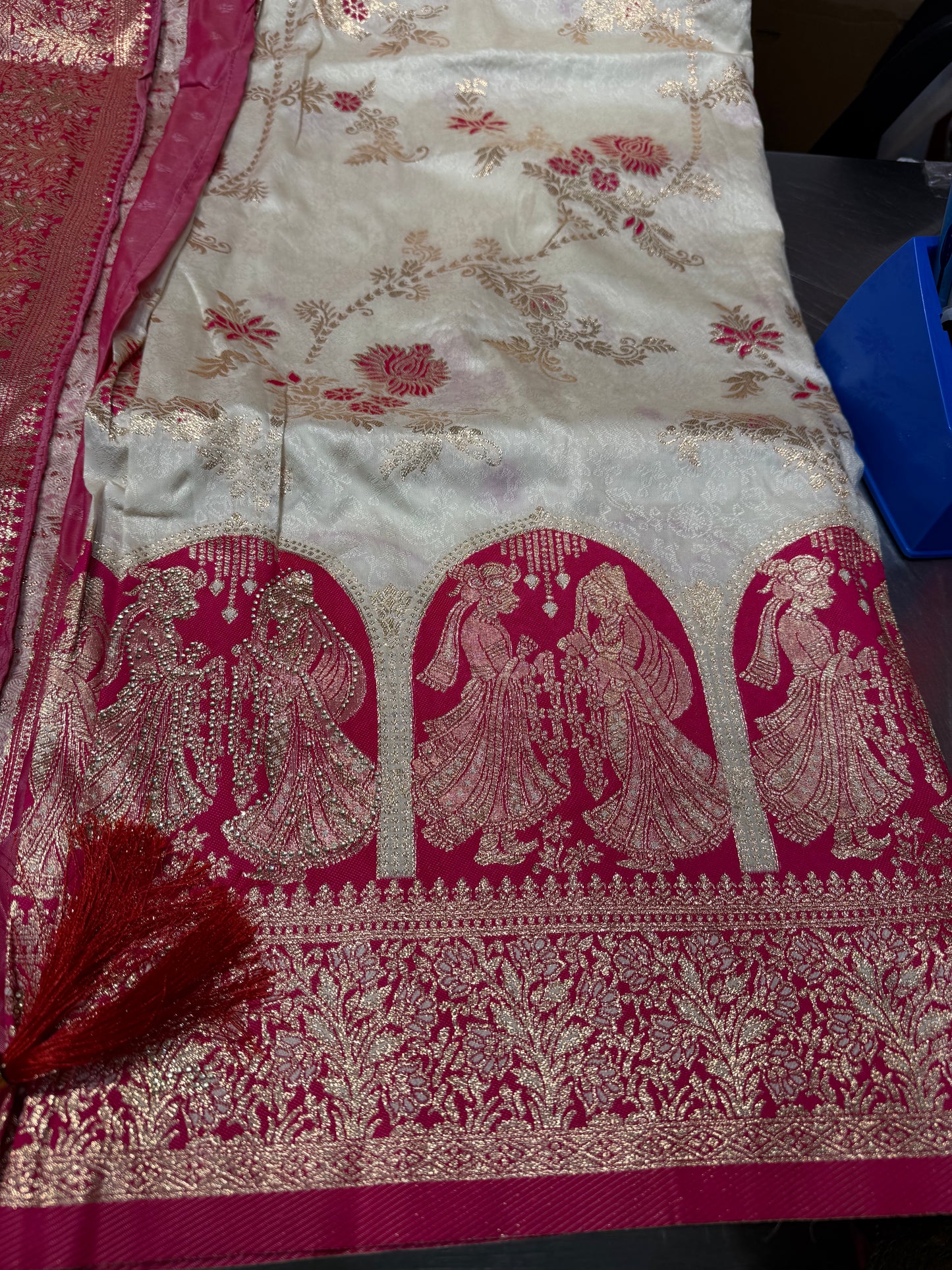 Beautiful designer pure silk saree