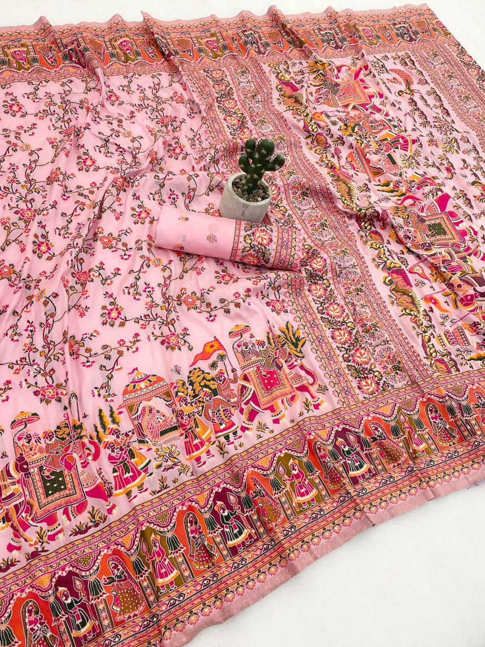 Beautiful designer pure silk saree