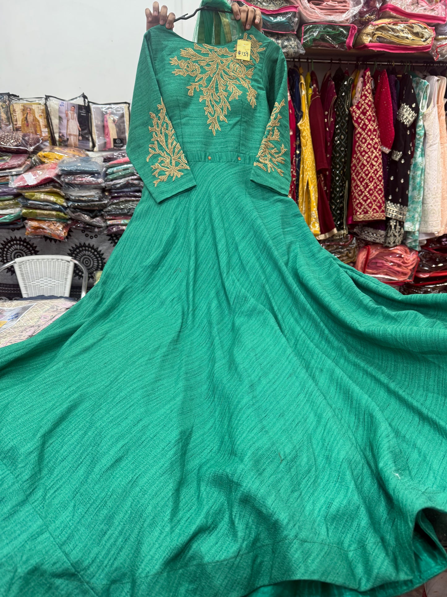 Beautiful designer gown style anarkali suit