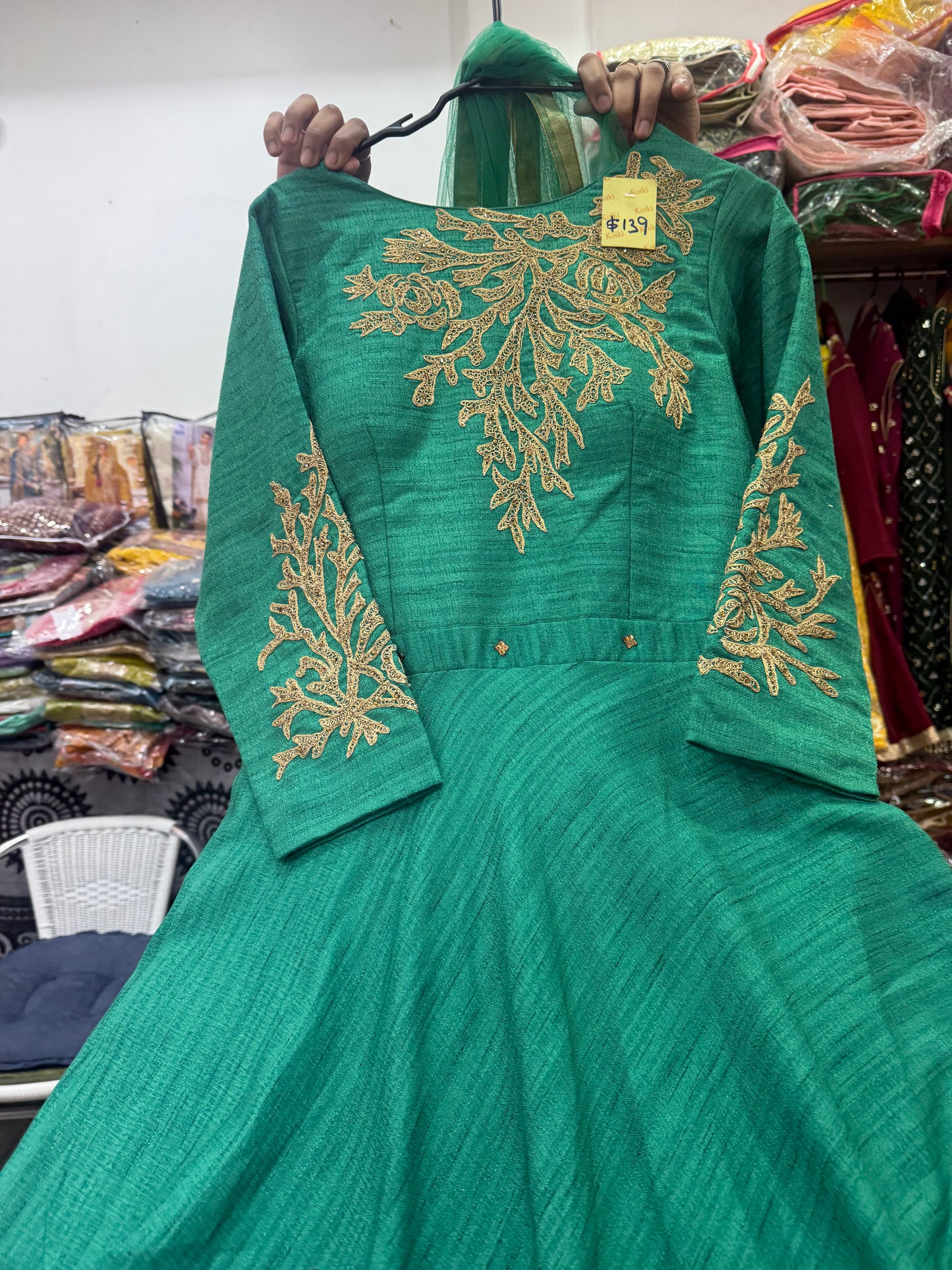 Beautiful designer gown style anarkali suit