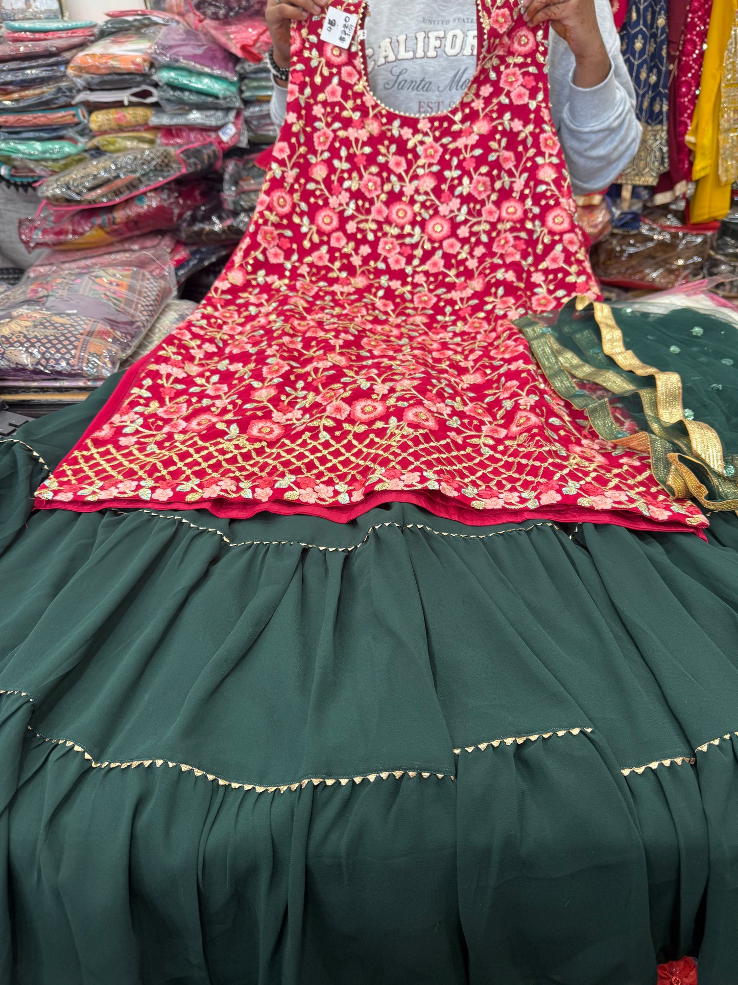 Beautiful designer sharara suit