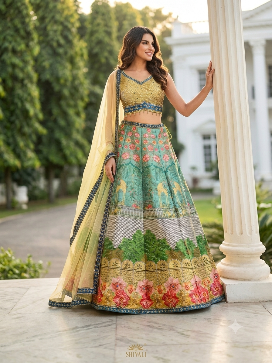 Beautiful designer lengha choli