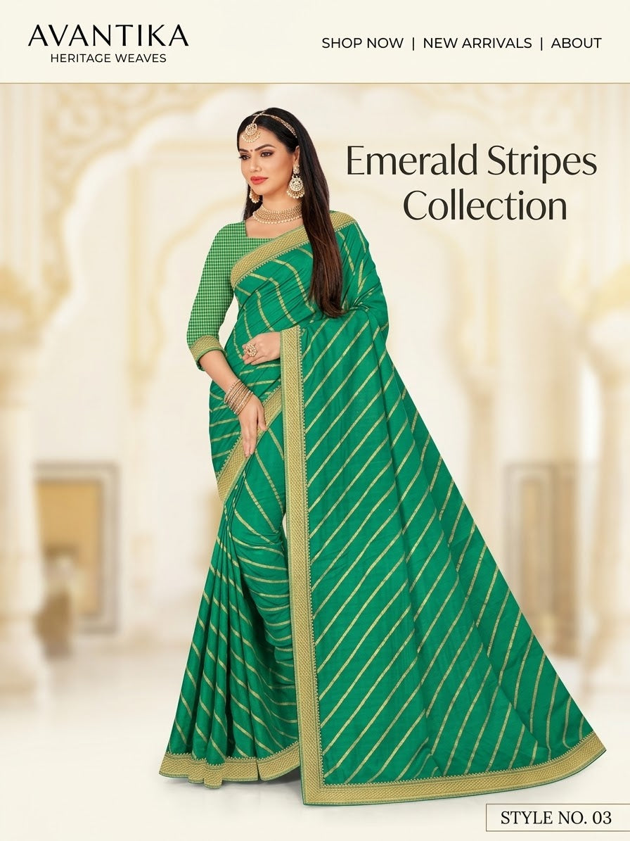 Beautiful designer silk saree