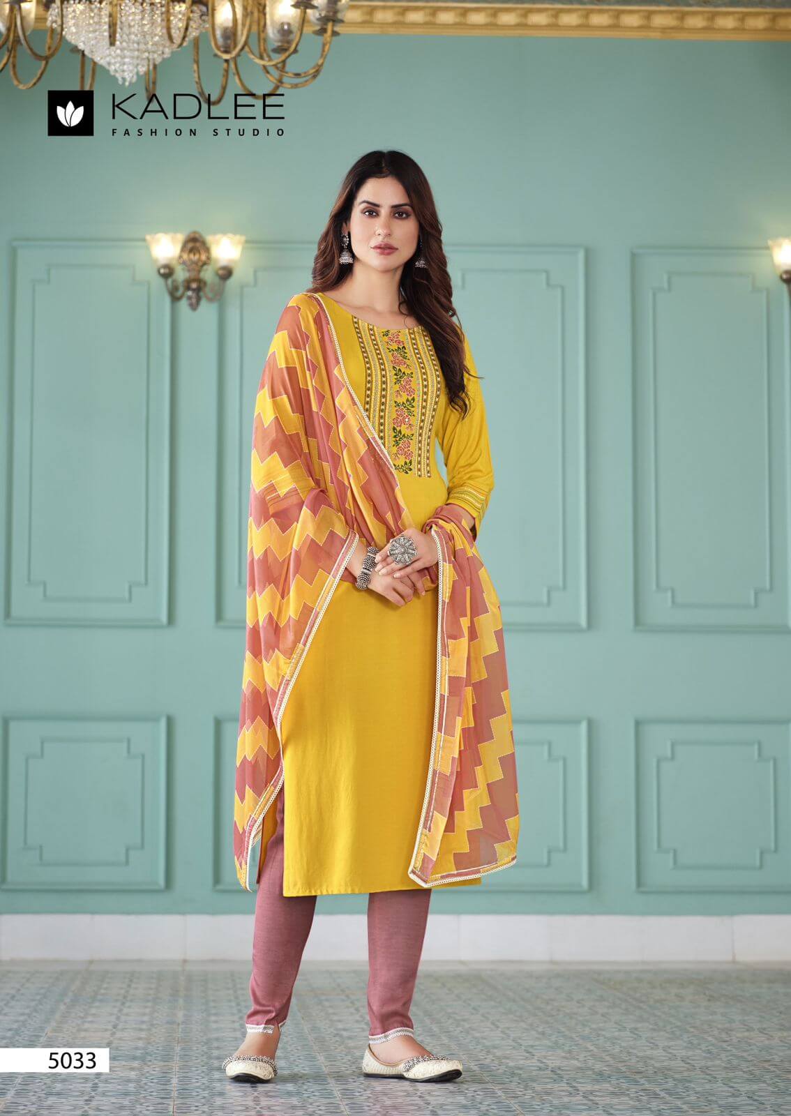 Beautiful designer Kurti with pants with duppatta
