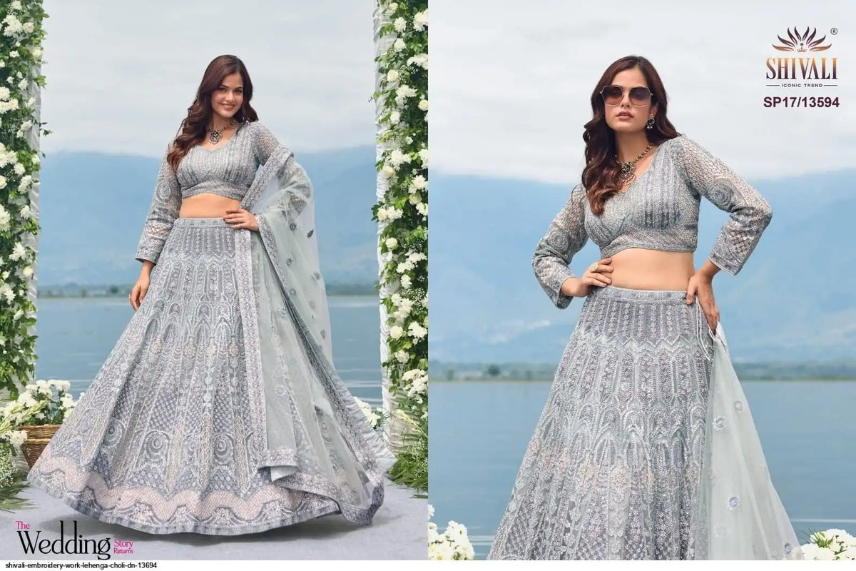 Beautiful designer EMBROIDERY WORK LEHENGA CHOLI