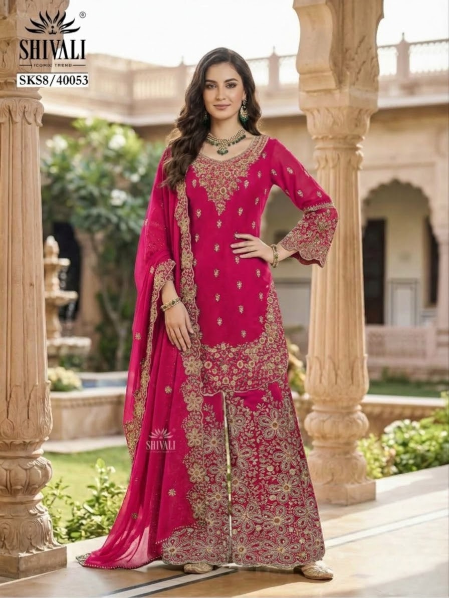 Beautiful designer Plazo suit
