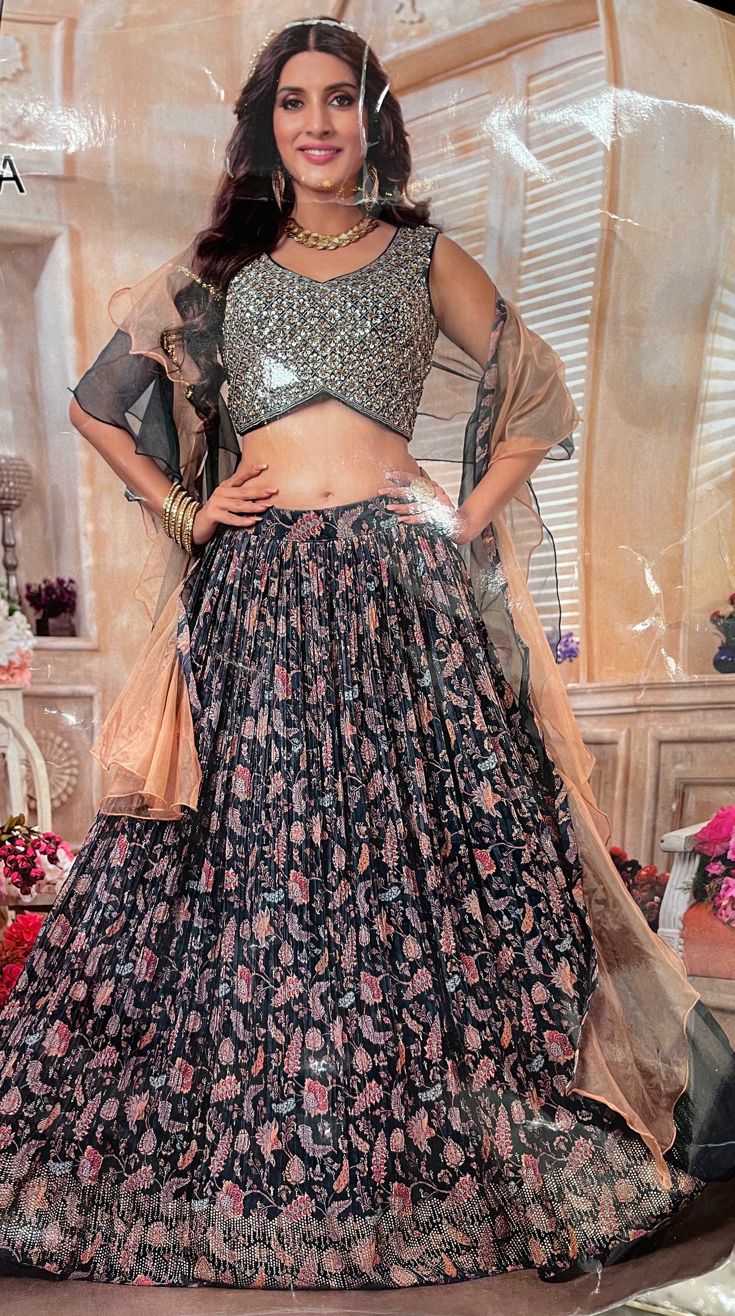 Beautiful designer lengha choli suit