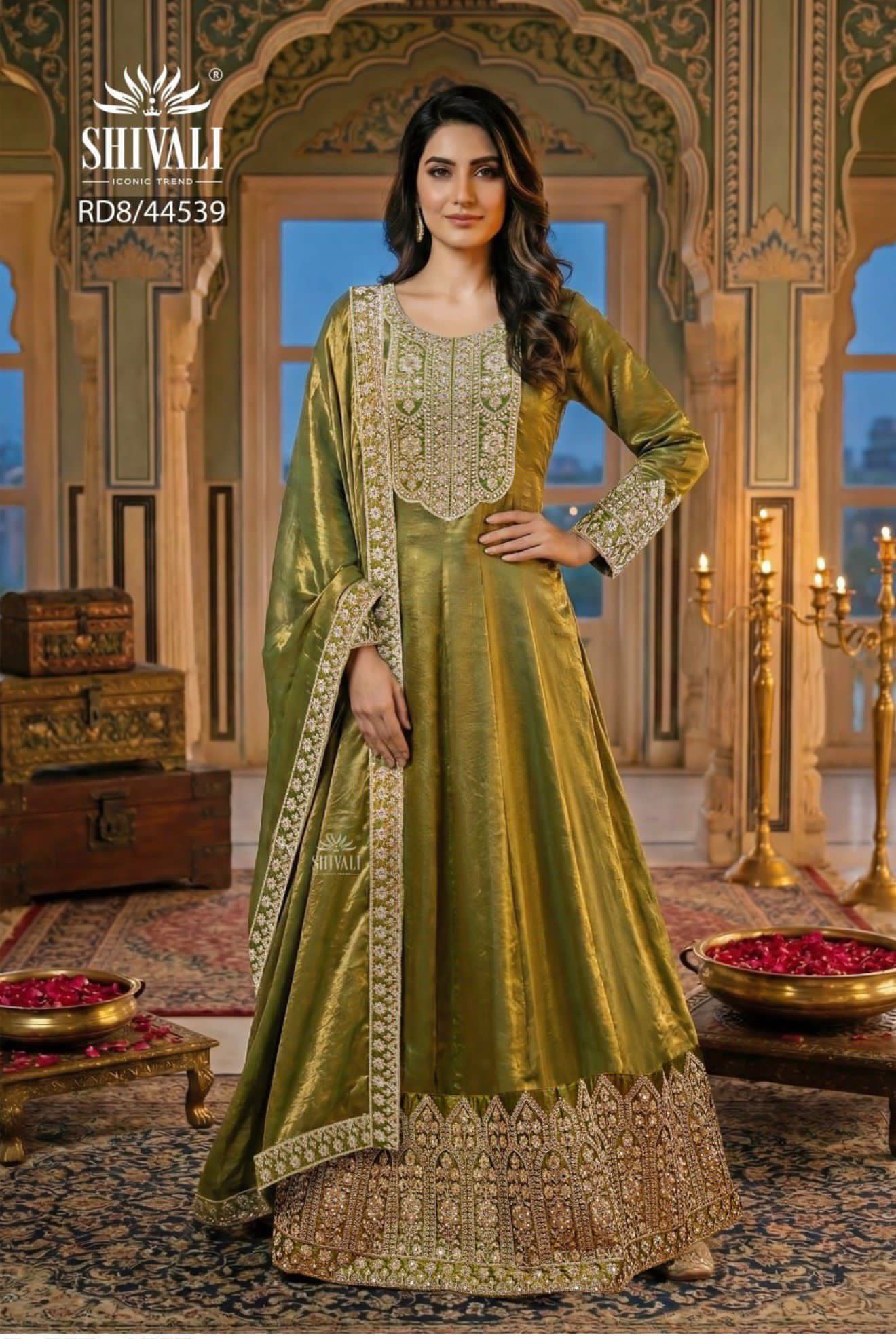 Beautiful designer jimmy choo anarkhali