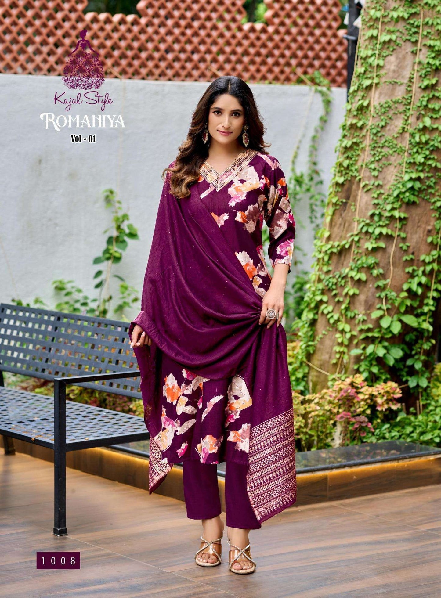 Beautiful designer Kurti with pants with duppatta