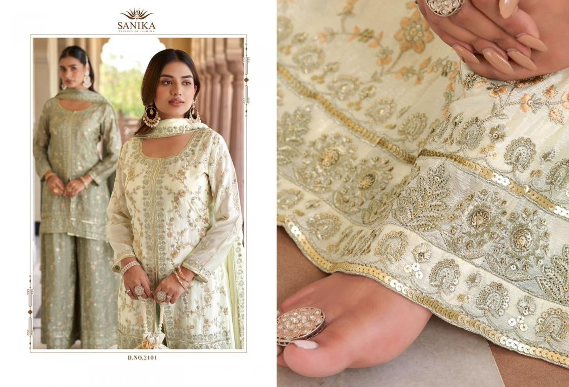 Beautiful designer plazo suit