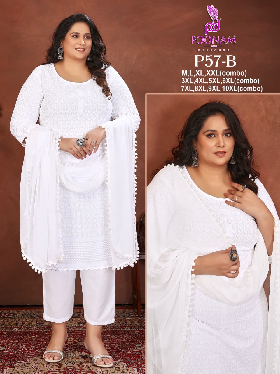 Beautiful designer sequins kurti pants dupptta set