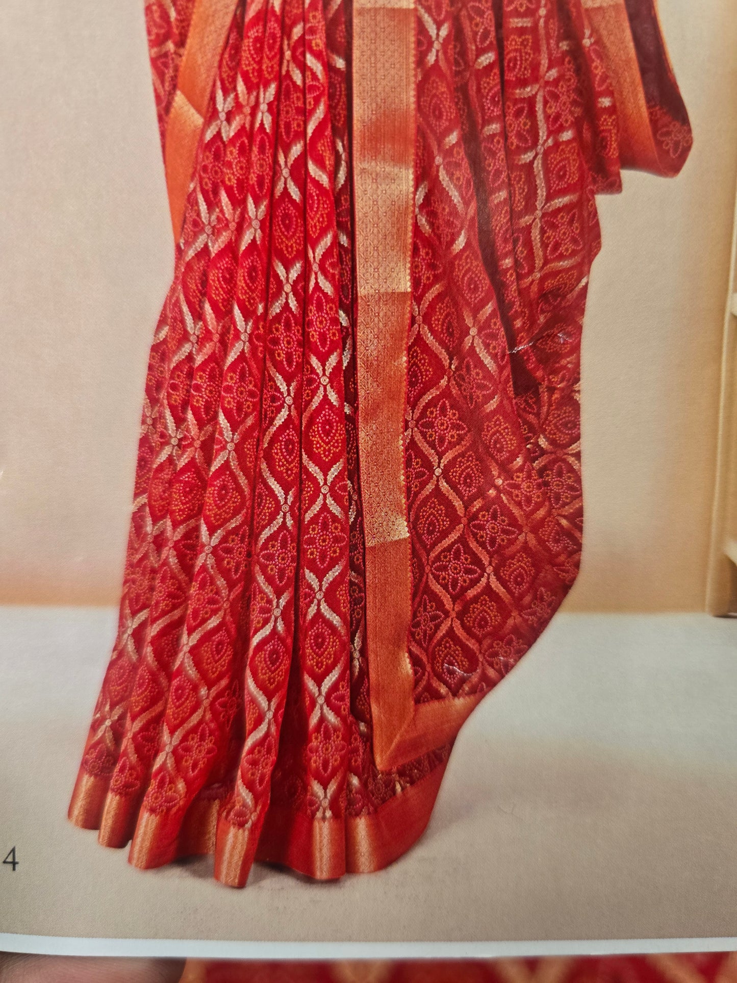 Beautiful designer bandhani saree