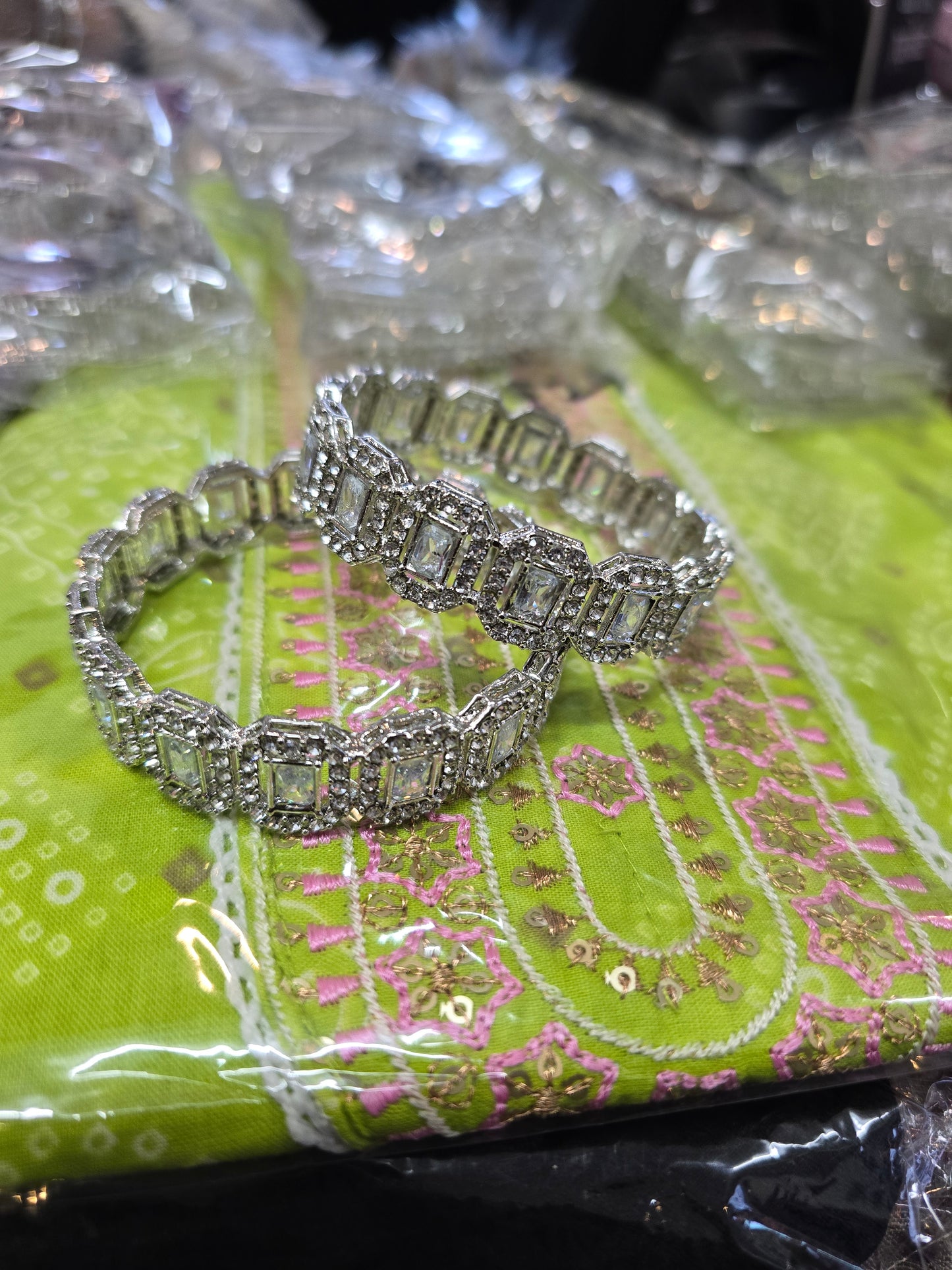 Beautiful designer silver kara