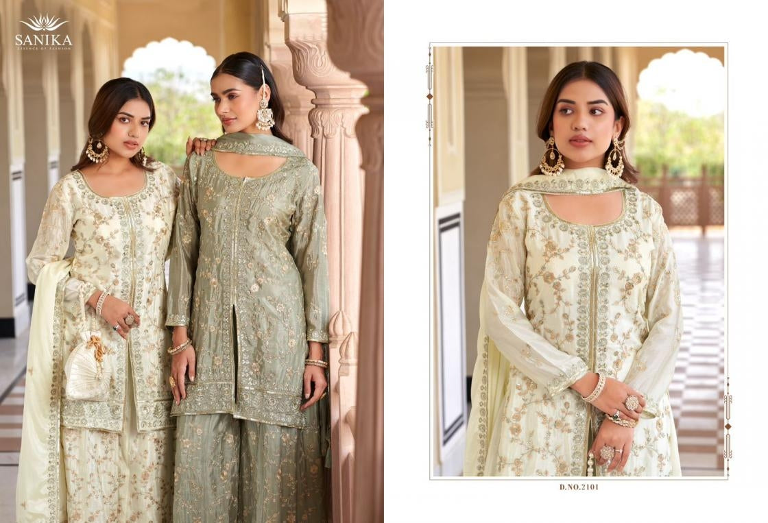 Beautiful designer plazo suit
