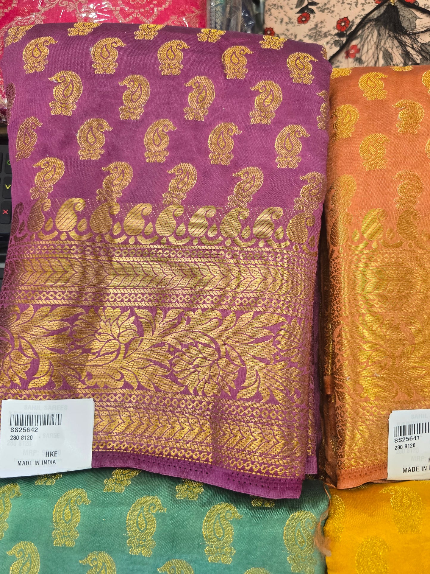 Beautiful designer silk saree
