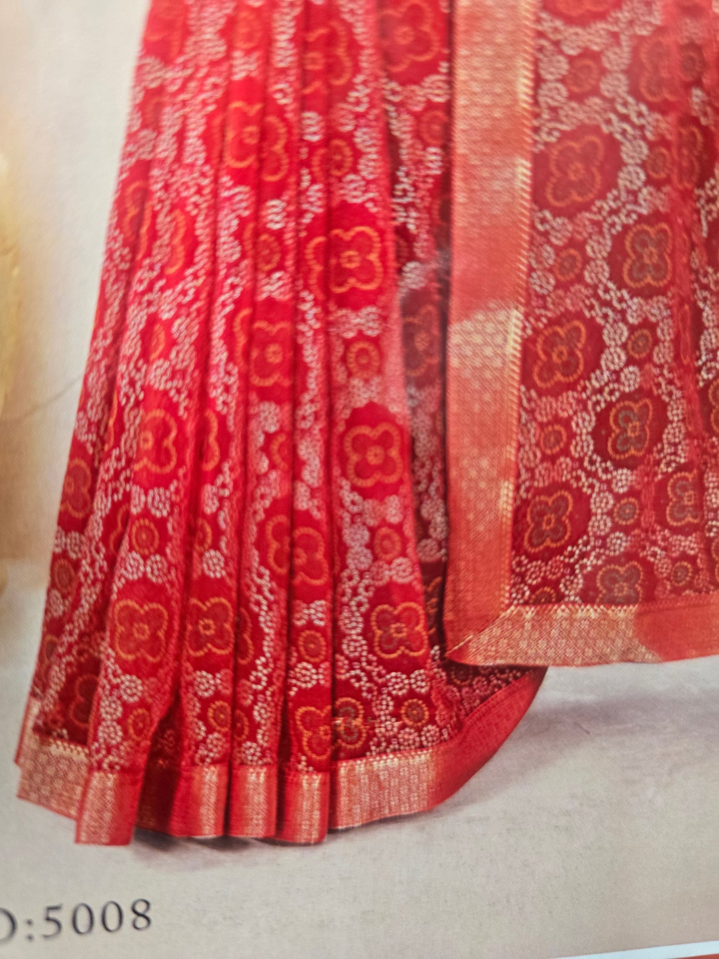 Beautiful designer bandhani saree
