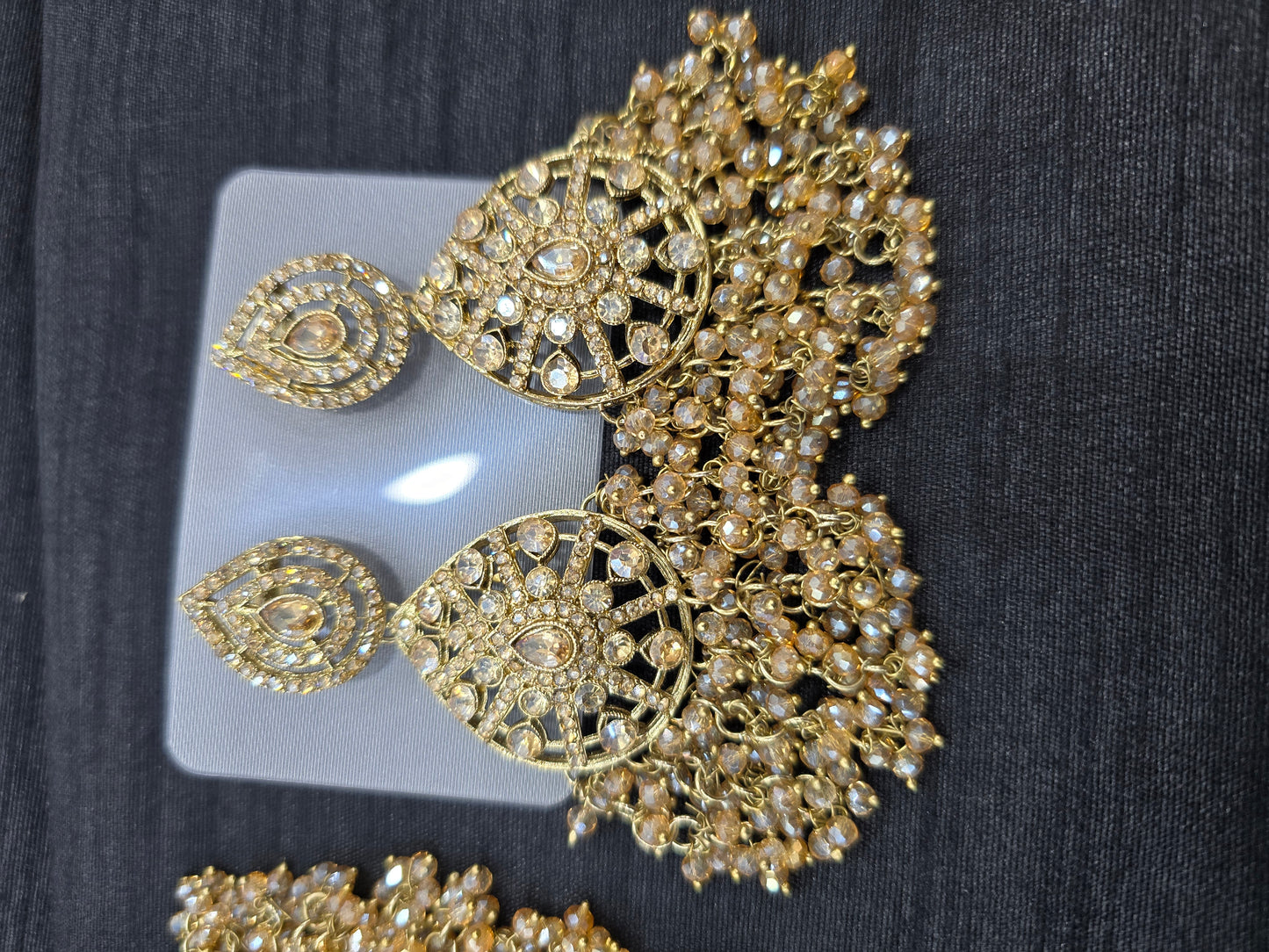 Beautiful designer gold necklace set