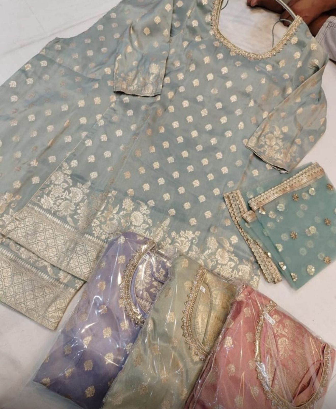 Beautiful designer plazo suit