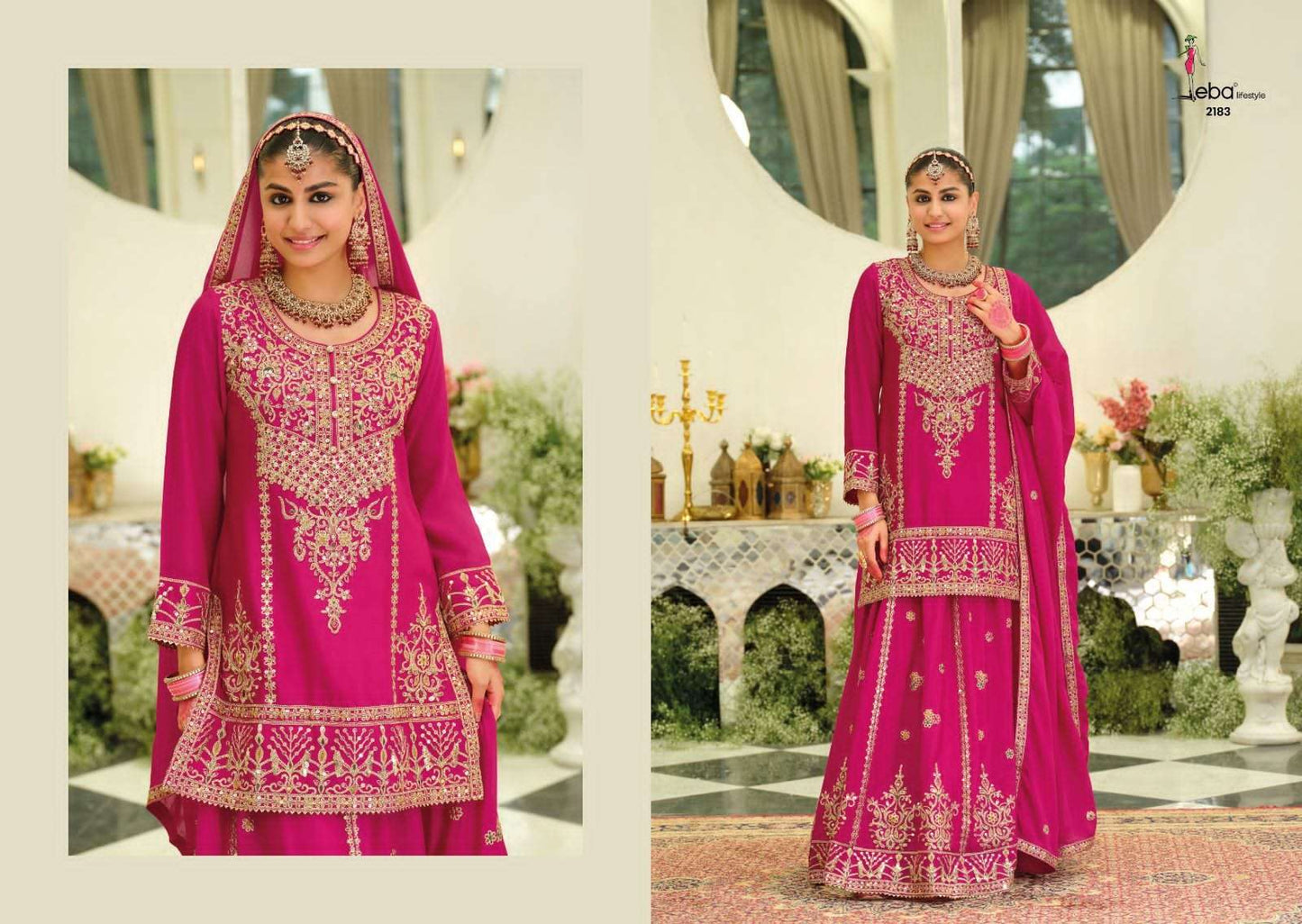 Beautiful designer long top lengha