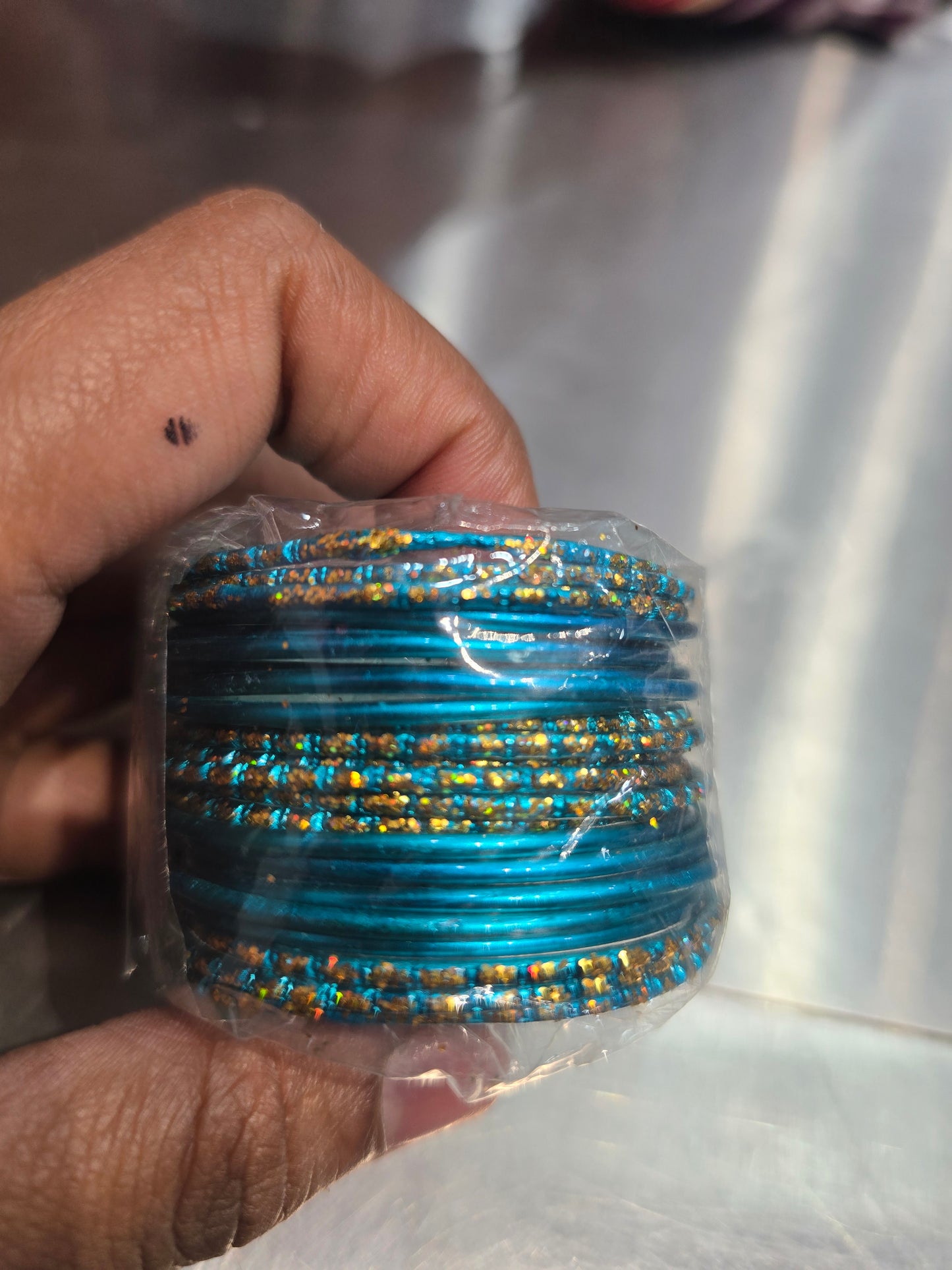 Beautiful designer metal bangle for little girls