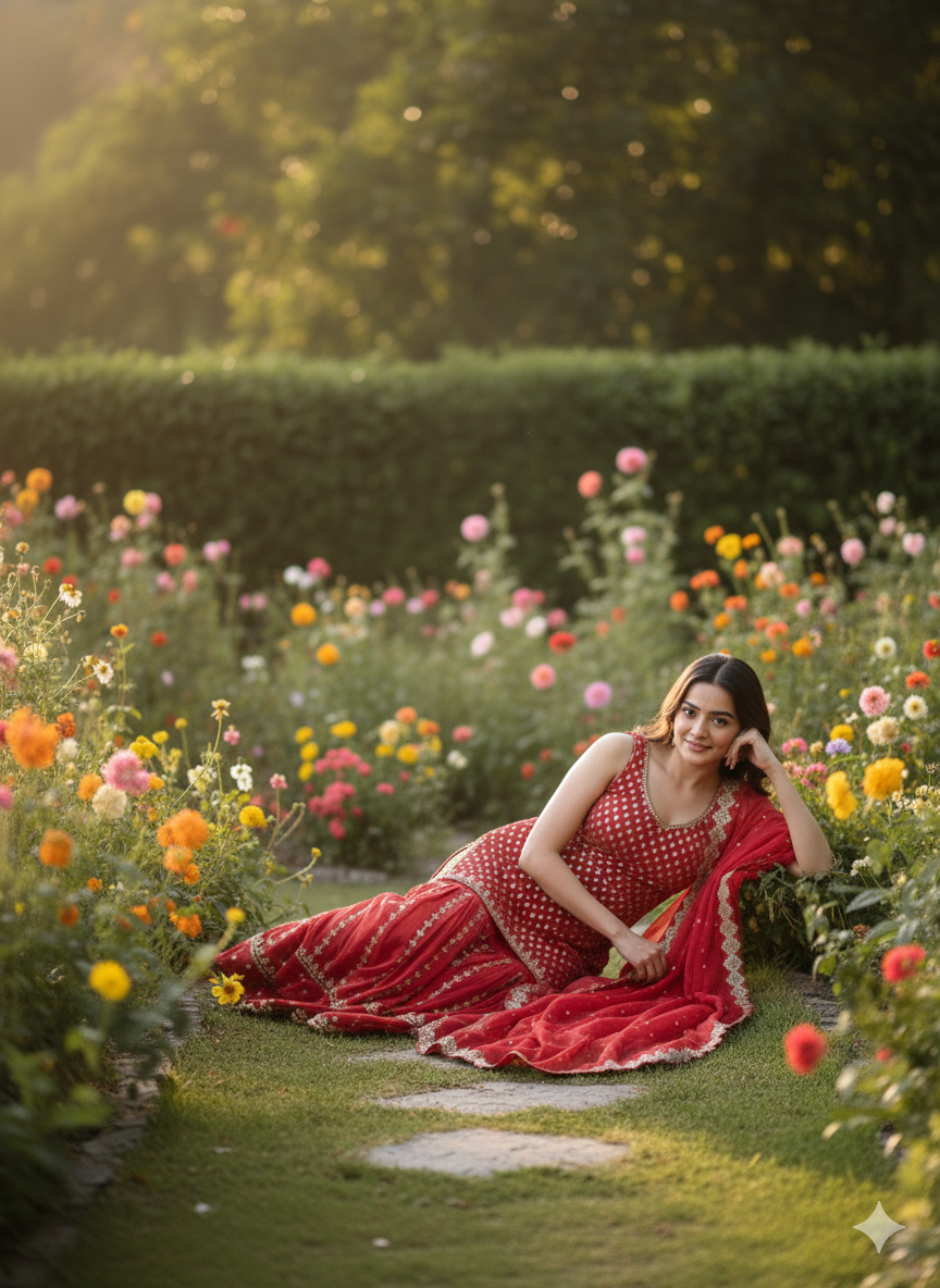 Beautiful designer sharara suit