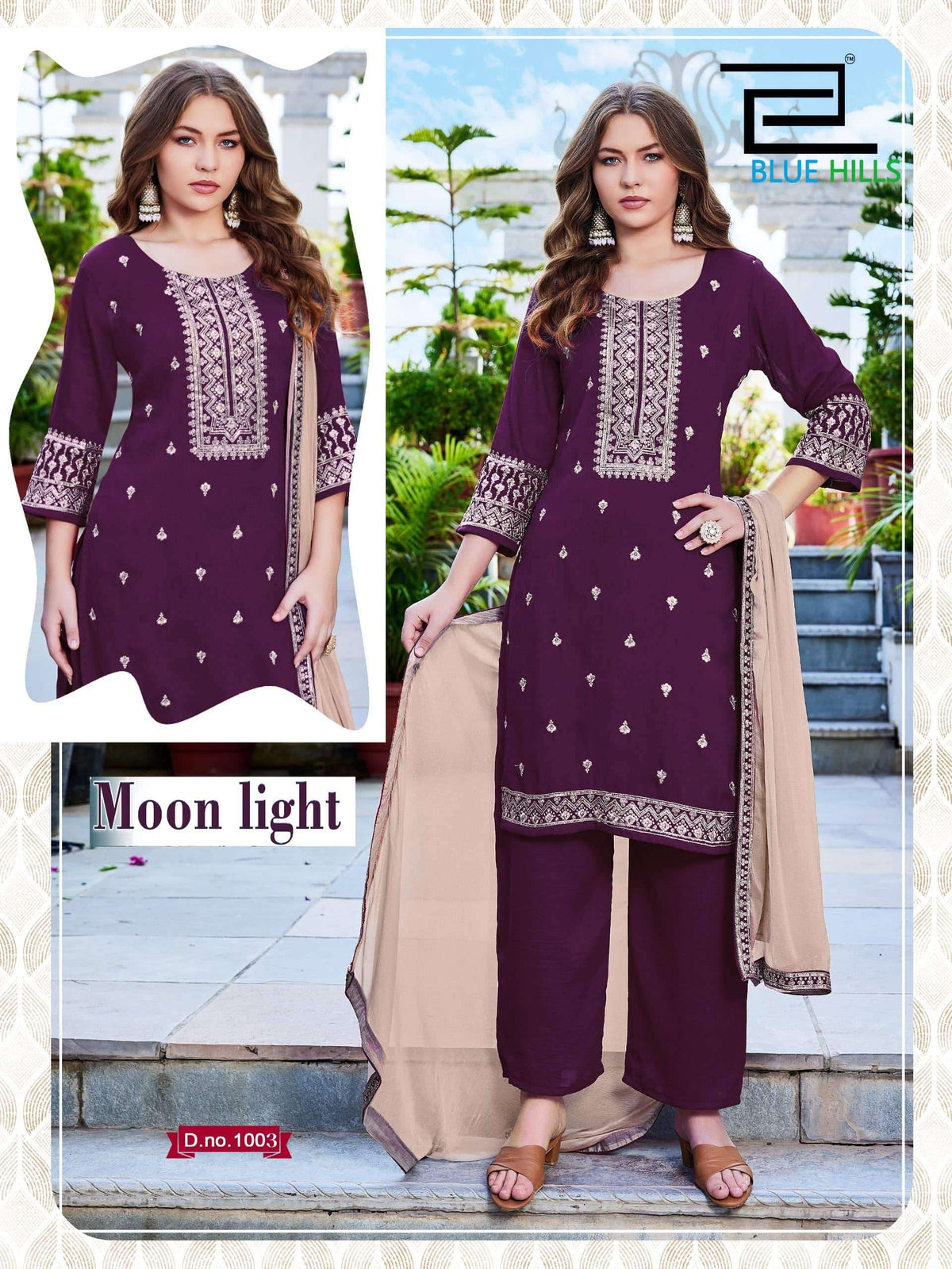 Beautiful designer plazo suit