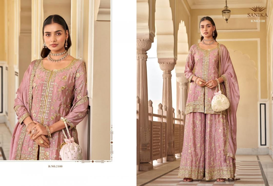 Beautiful designer plazo suit