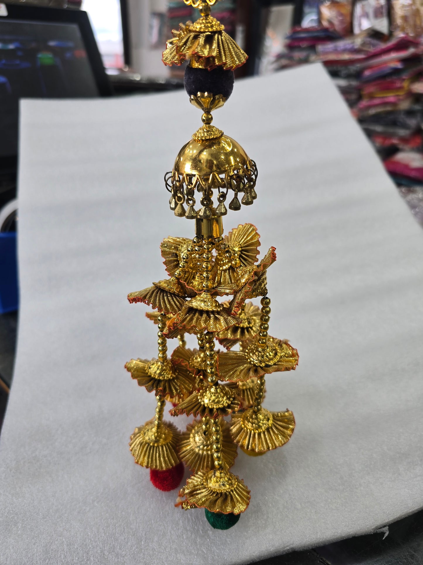 Parandha with mirrors hair accessories