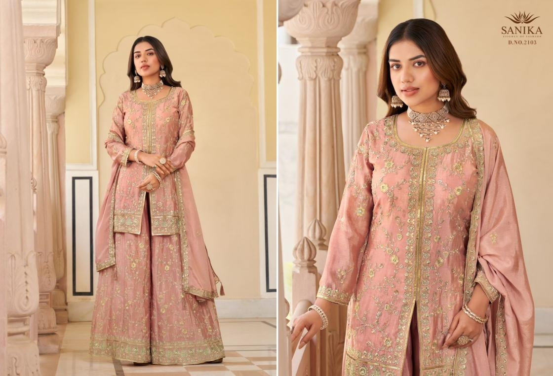 Beautiful designer plazo suit