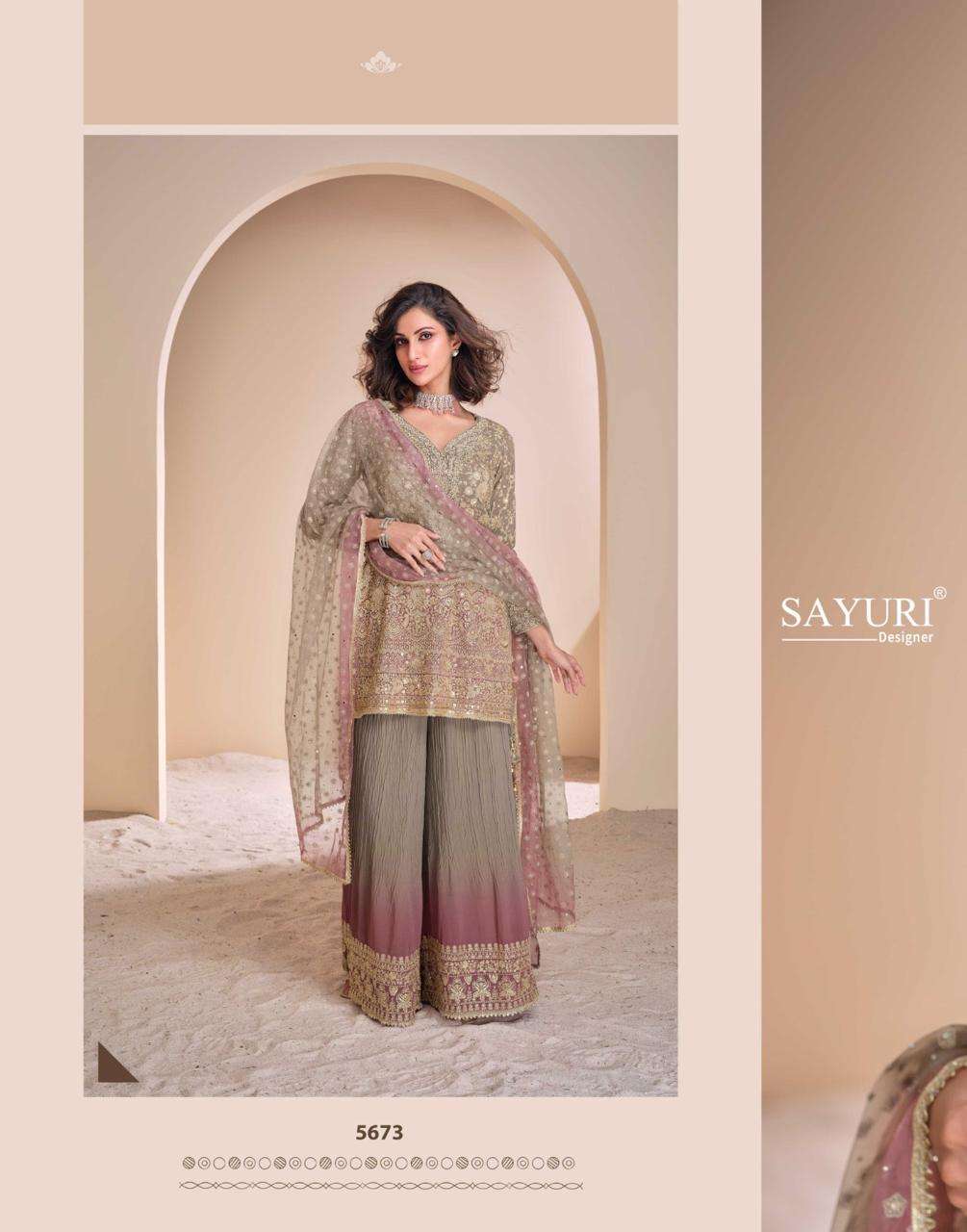 Beautiful designer plazo suit