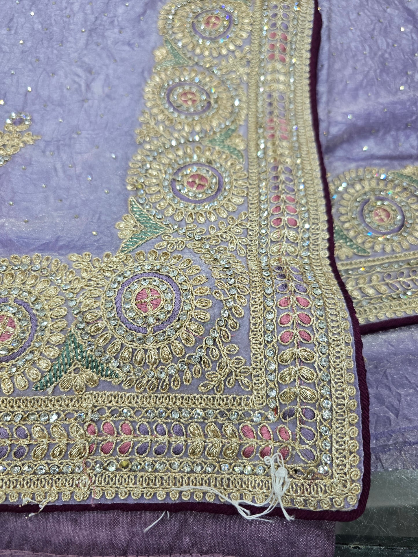 Beautiful designer fully embroidery saree with unstitched embroidery blouse