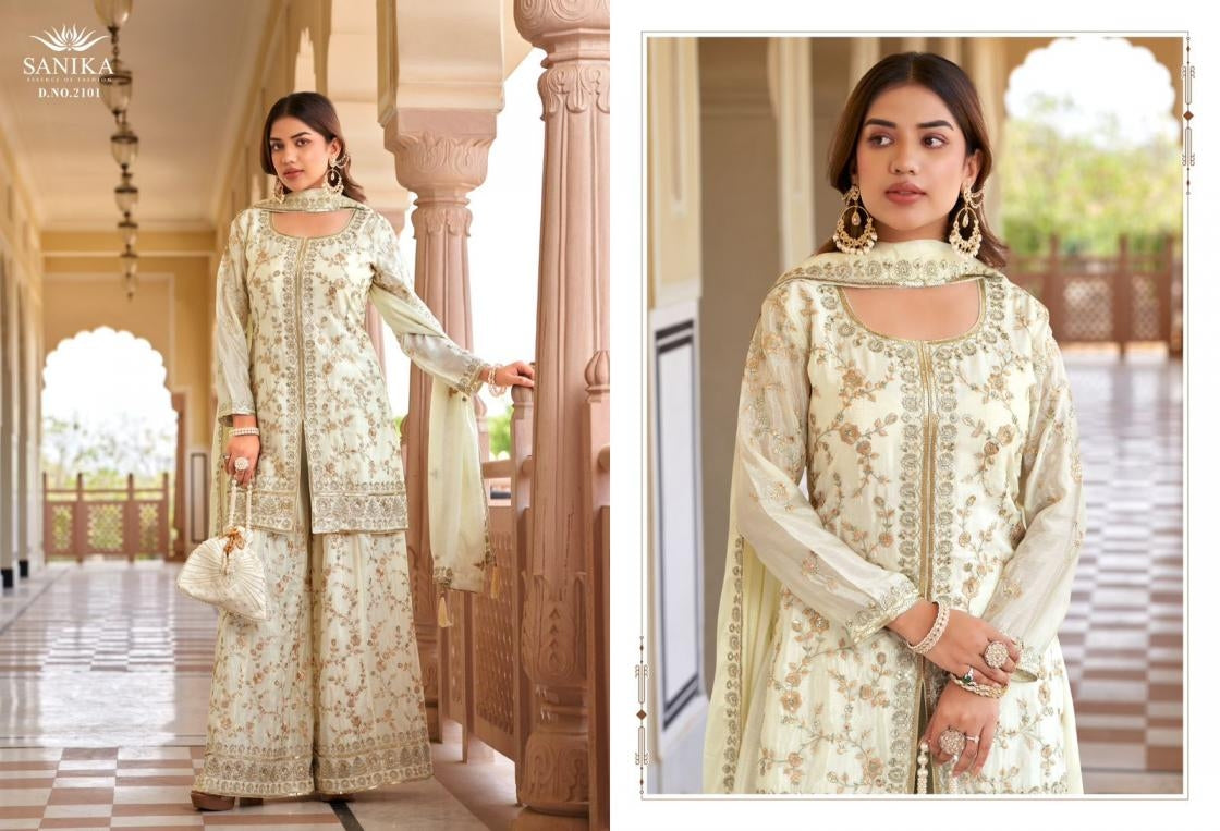 Beautiful designer plazo suit