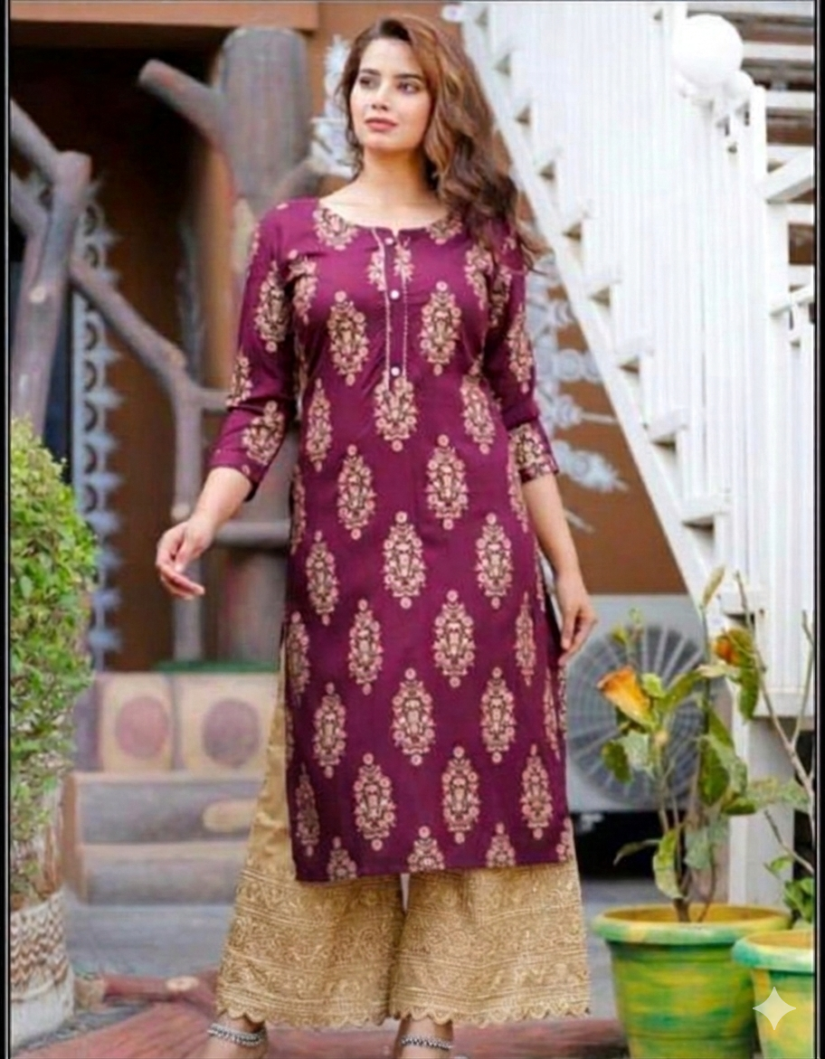 Beautiful designer Kurti with plazo