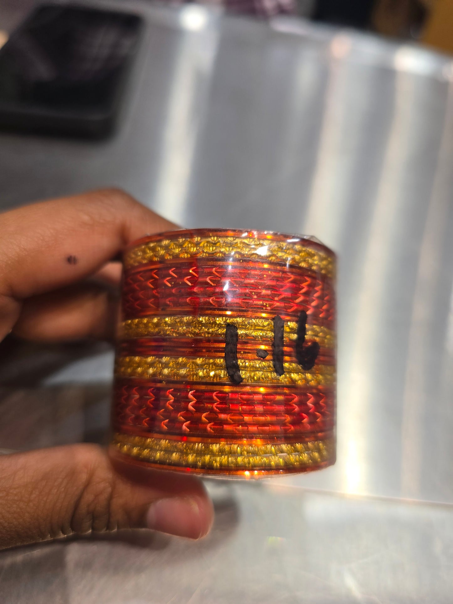Beautiful designer metal bangle for little girls