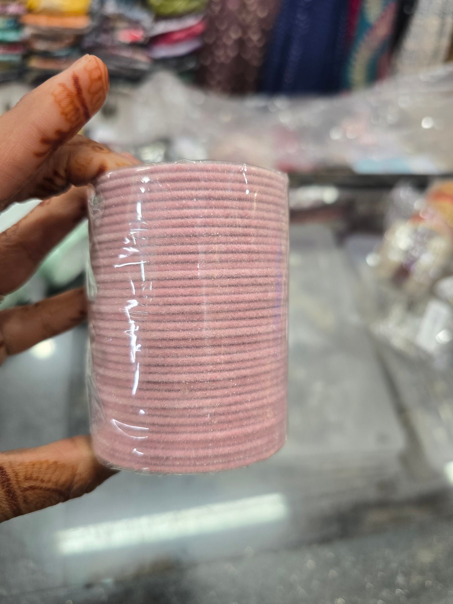 Beautiful designer velvet plain bangle