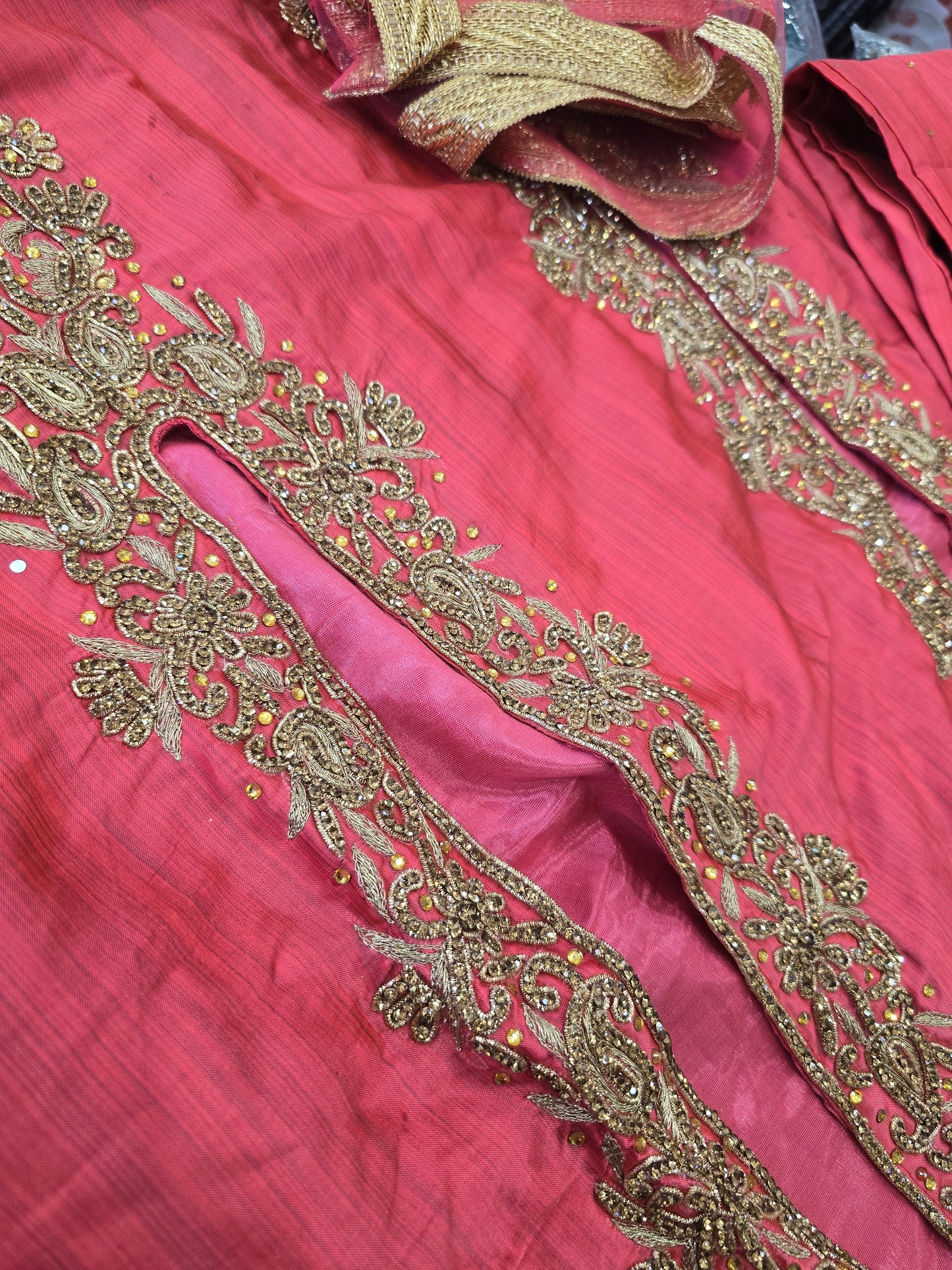 Beautiful designer straight Pakistani style suit