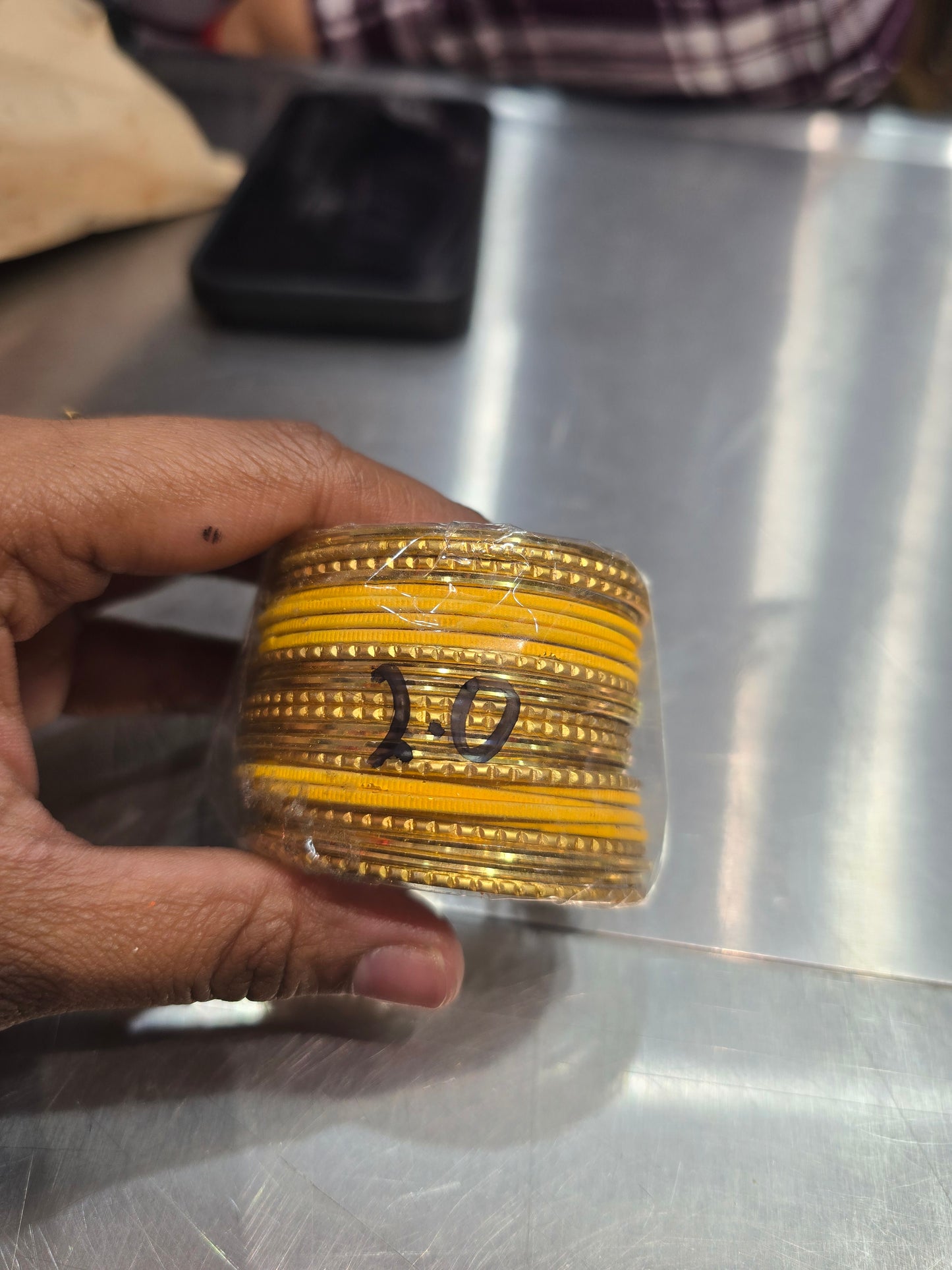 Beautiful designer metal bangle for little girls