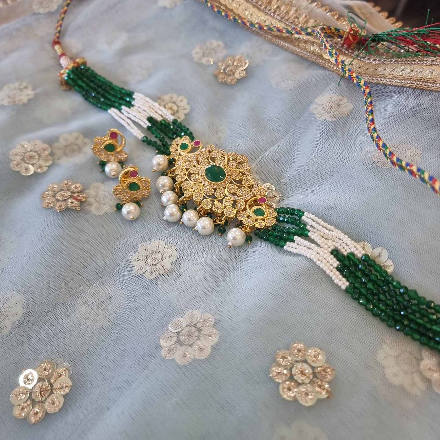 Beautiful designer necklace choker set