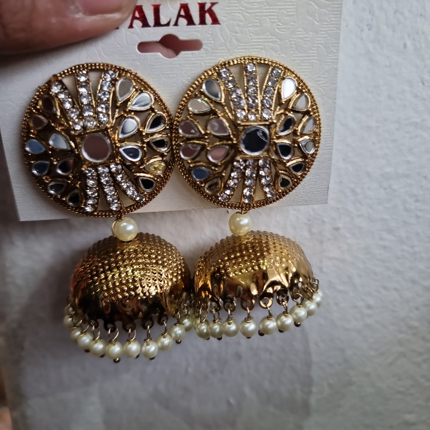 Beautiful designer jhumki earing