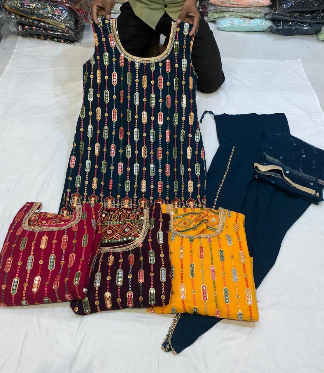 Beautiful designer dhoti salwar suit