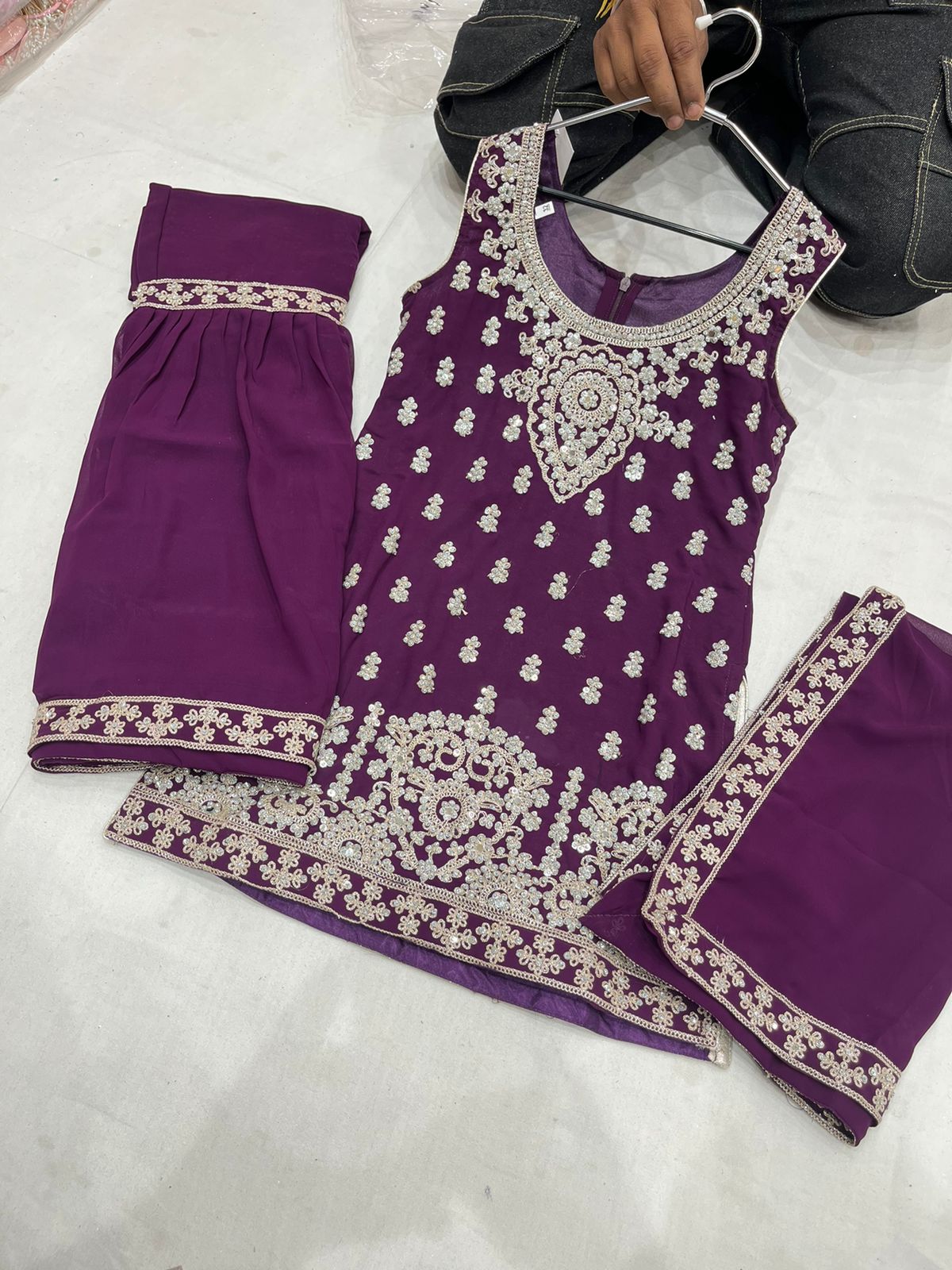 Beautiful designer sharara suit for kids