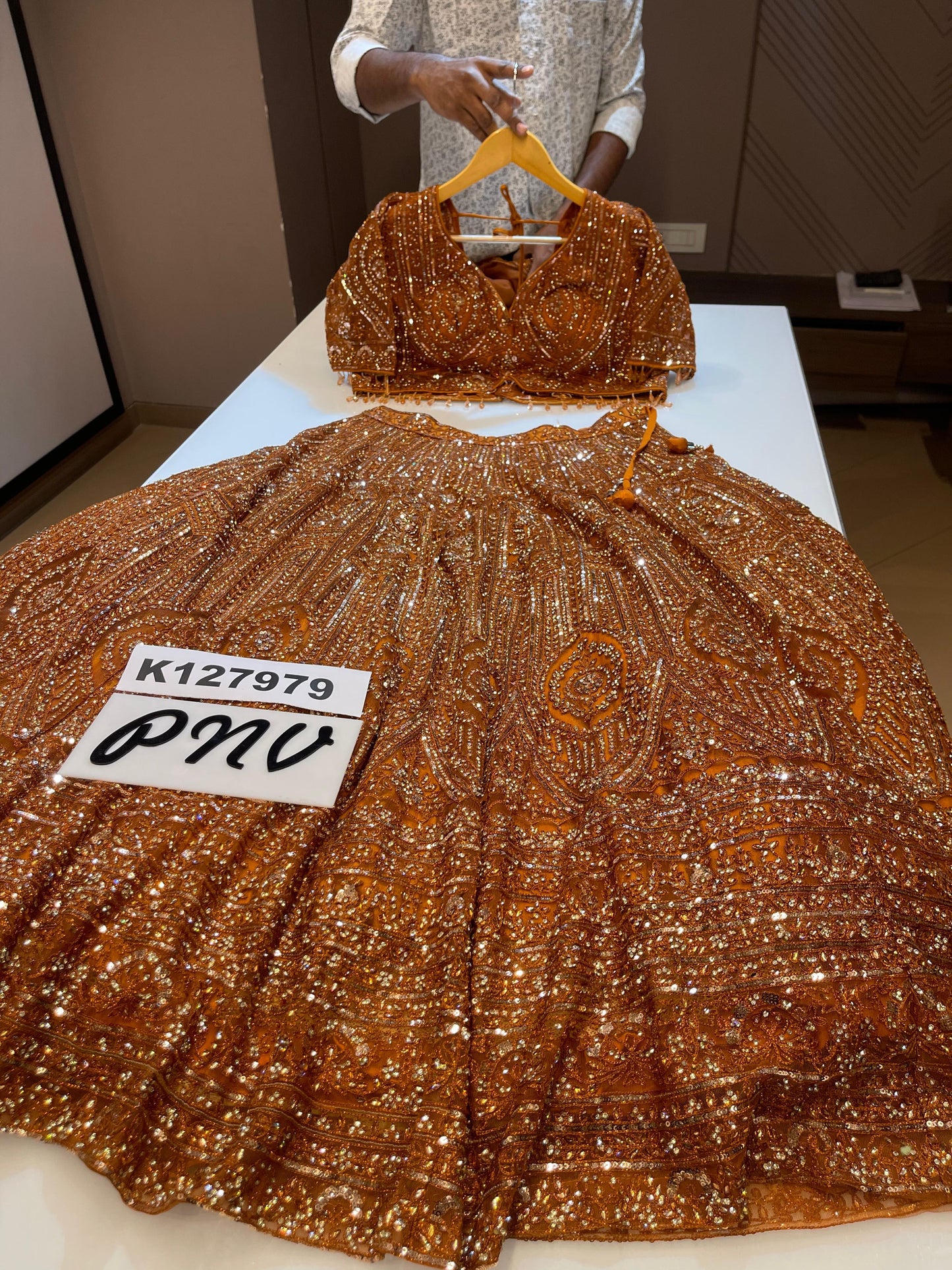 Beautiful designer heavily embroidery lengha choli